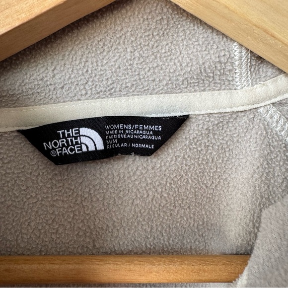 The North Face Earth Tone Zip Up Hoodie Fleece Polar Winter Outdoors Camping - Picture 4 of 10